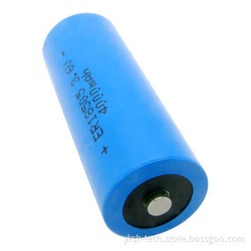 ER Cylindrical Water Meter Lithium Thionyl Chloride Cell, Size with 3,800mAh Rated Capacity